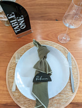 Load image into Gallery viewer, Half Circle Acrylic Name Placecards
