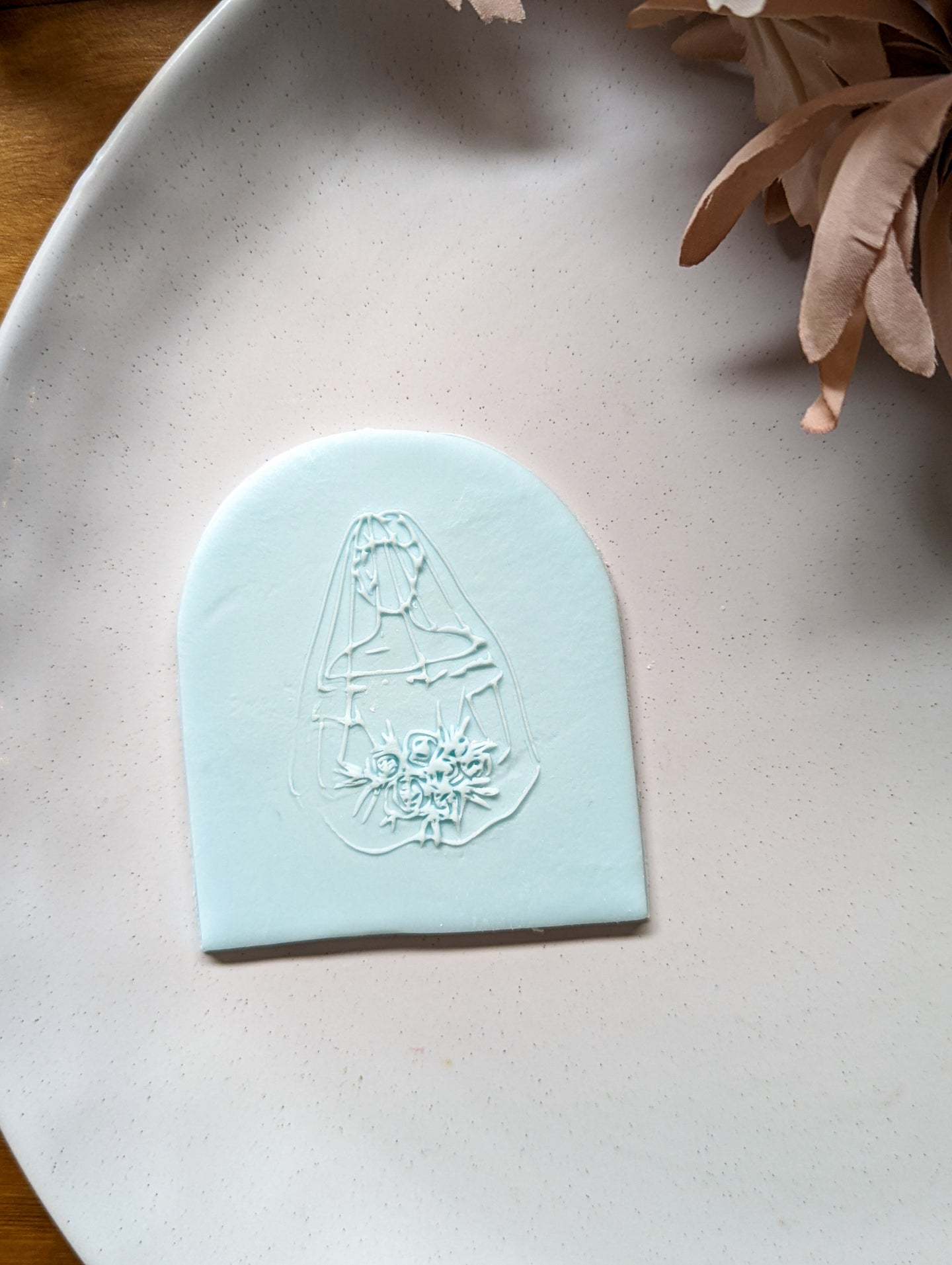 Bride Fondant debosser