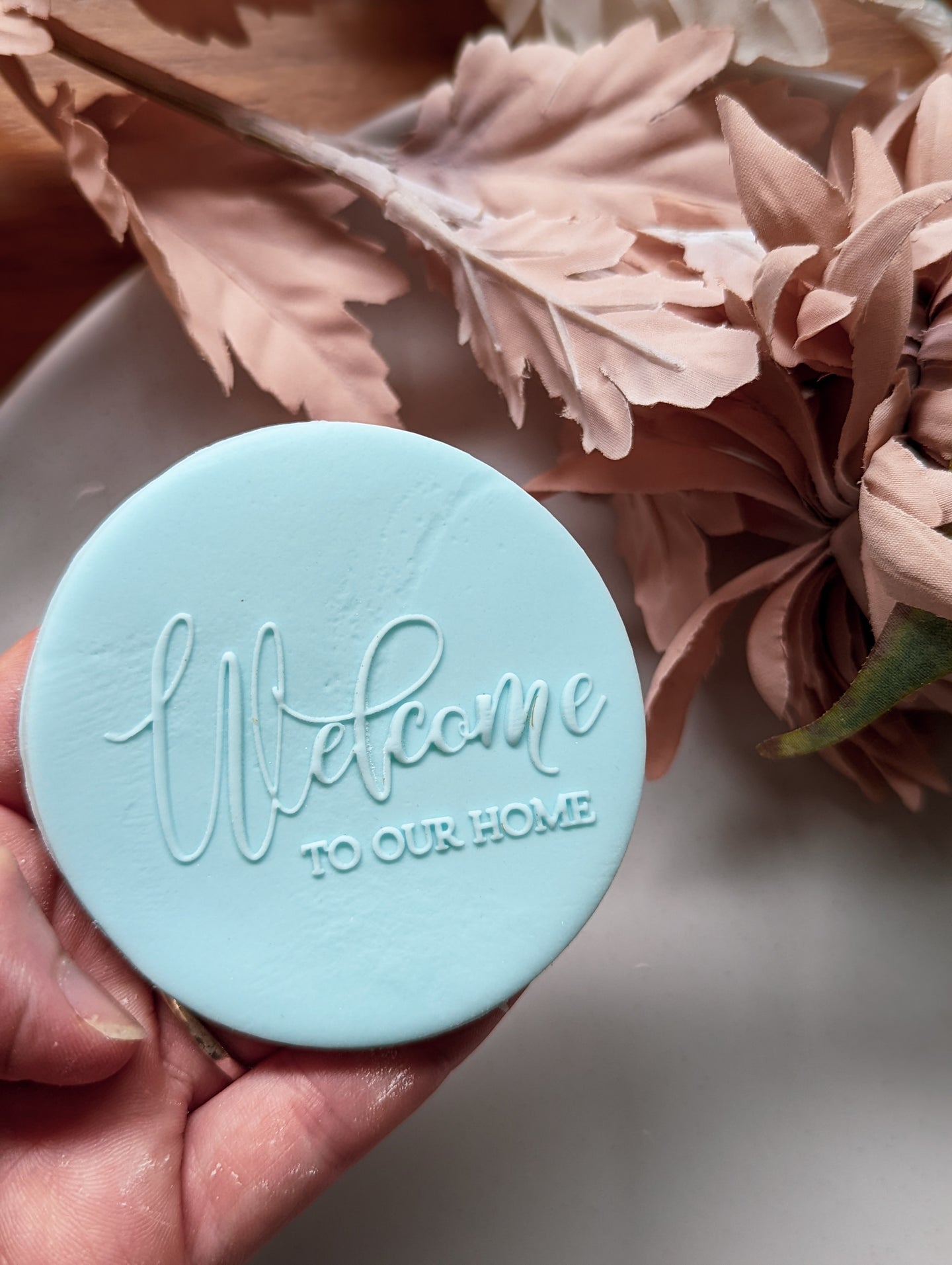 Welcome to our home Fondant debosser