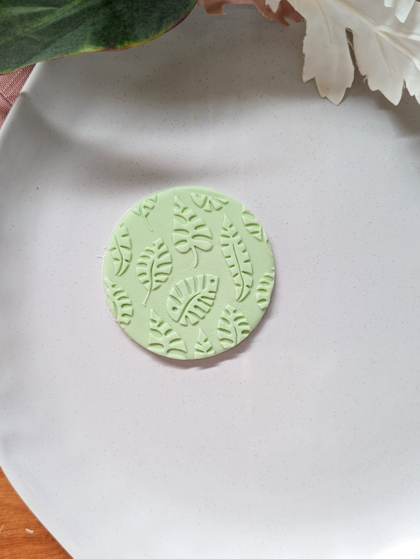 Tropical Leaves Pattern Fondant debosser