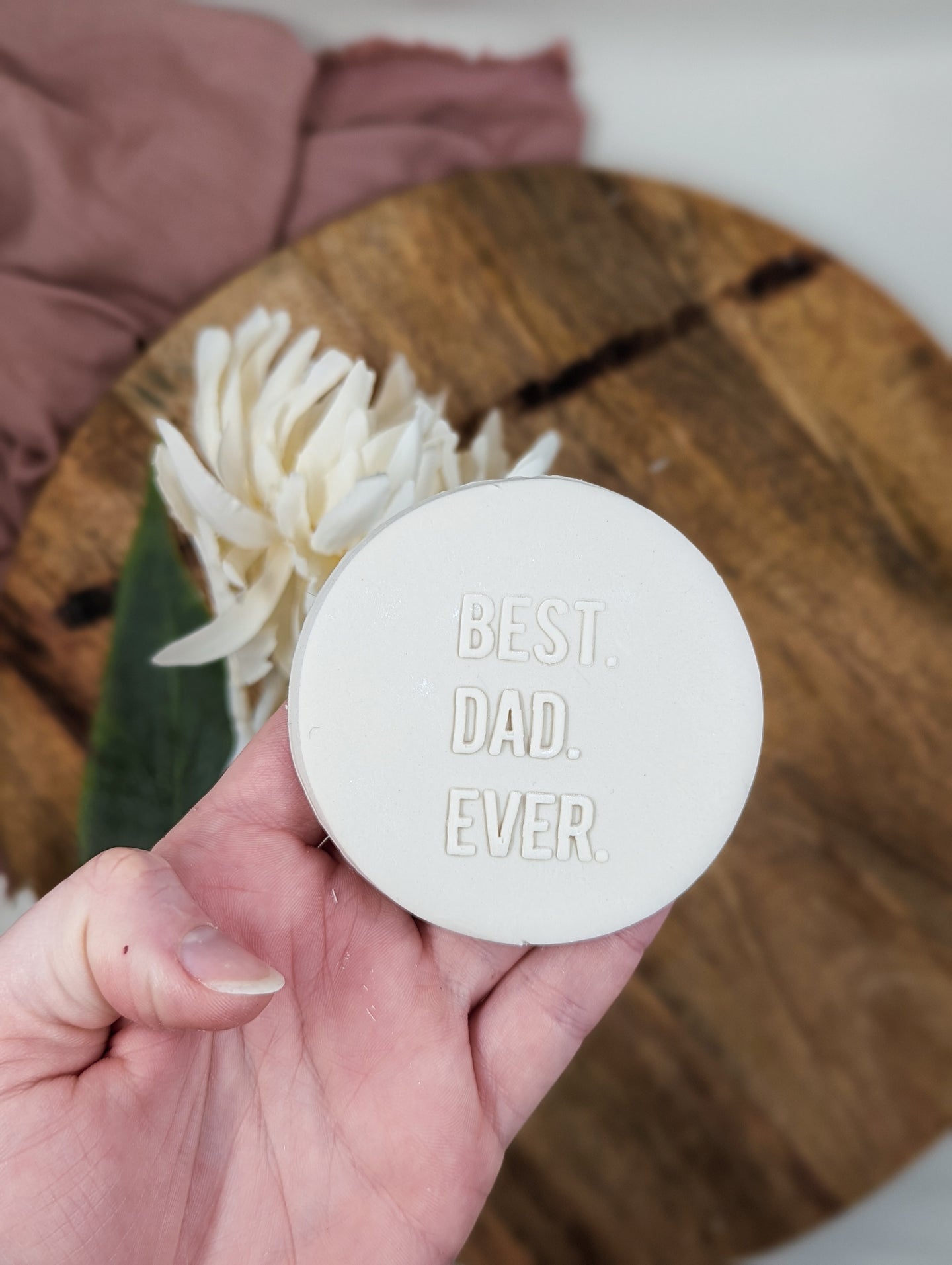 Best Dad Ever Fondant Debosser