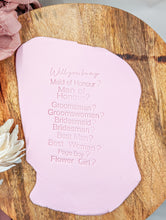 Load image into Gallery viewer, Single Word Embossers - CURSIVE FONT - Acrylic Pad holder option
