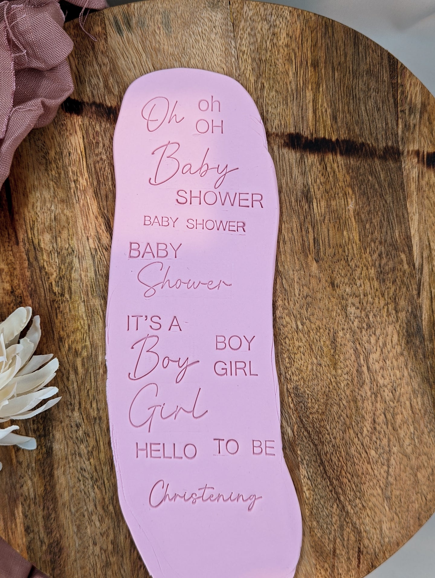Single Word Embossers - Baby Set