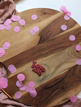 Load image into Gallery viewer, Double Layer Love You Cupcake toppers
