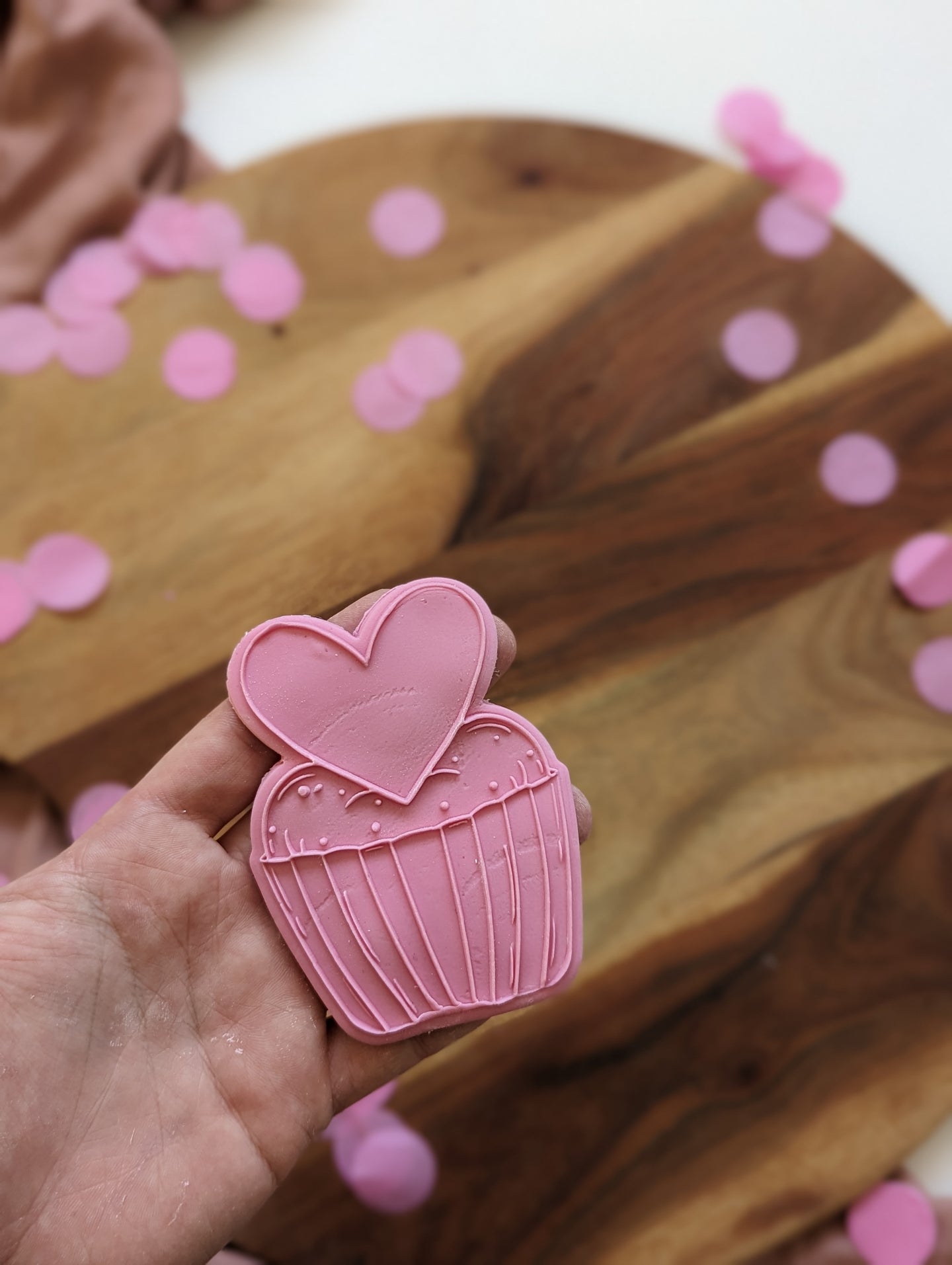 Heart Cupcake debosser and cutter
