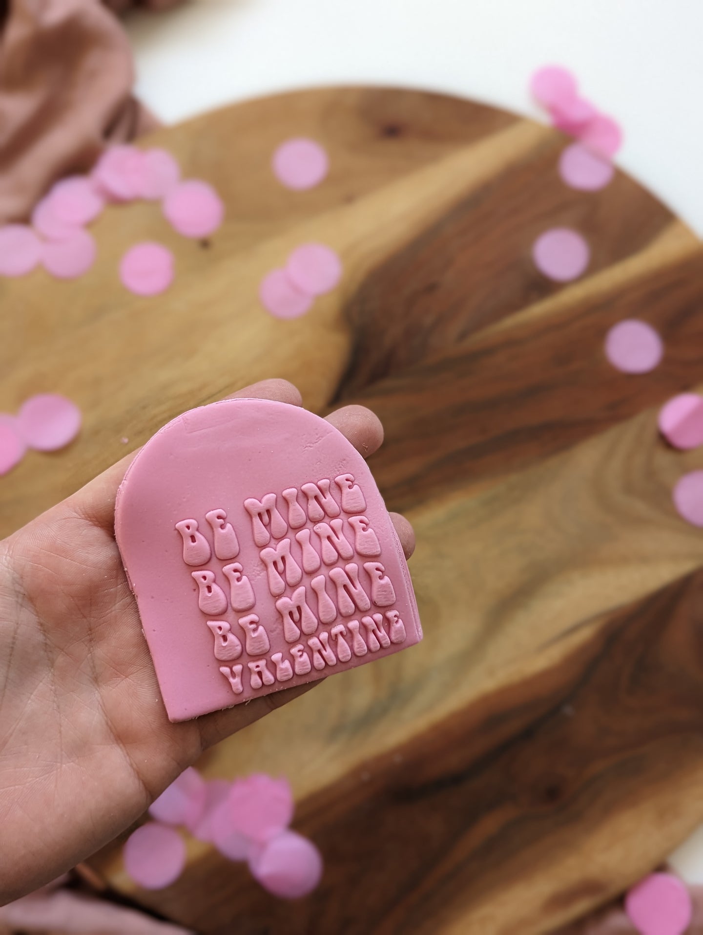 Be Mine Valentine Fondant debosser