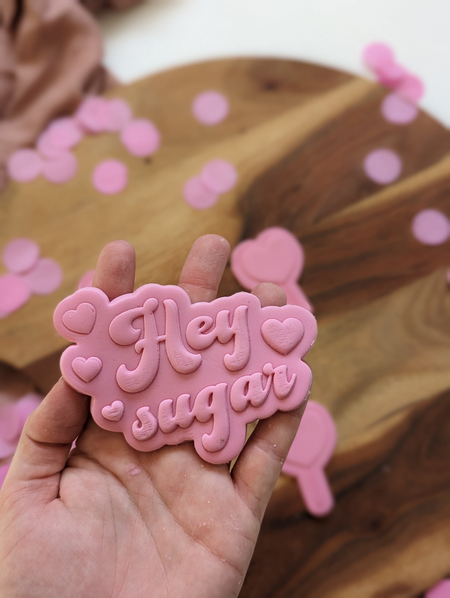 Hey Sugar Fondant debosser and cutter