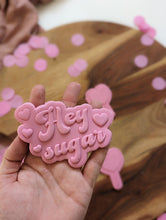 Load image into Gallery viewer, Hey Sugar Fondant debosser and cutter

