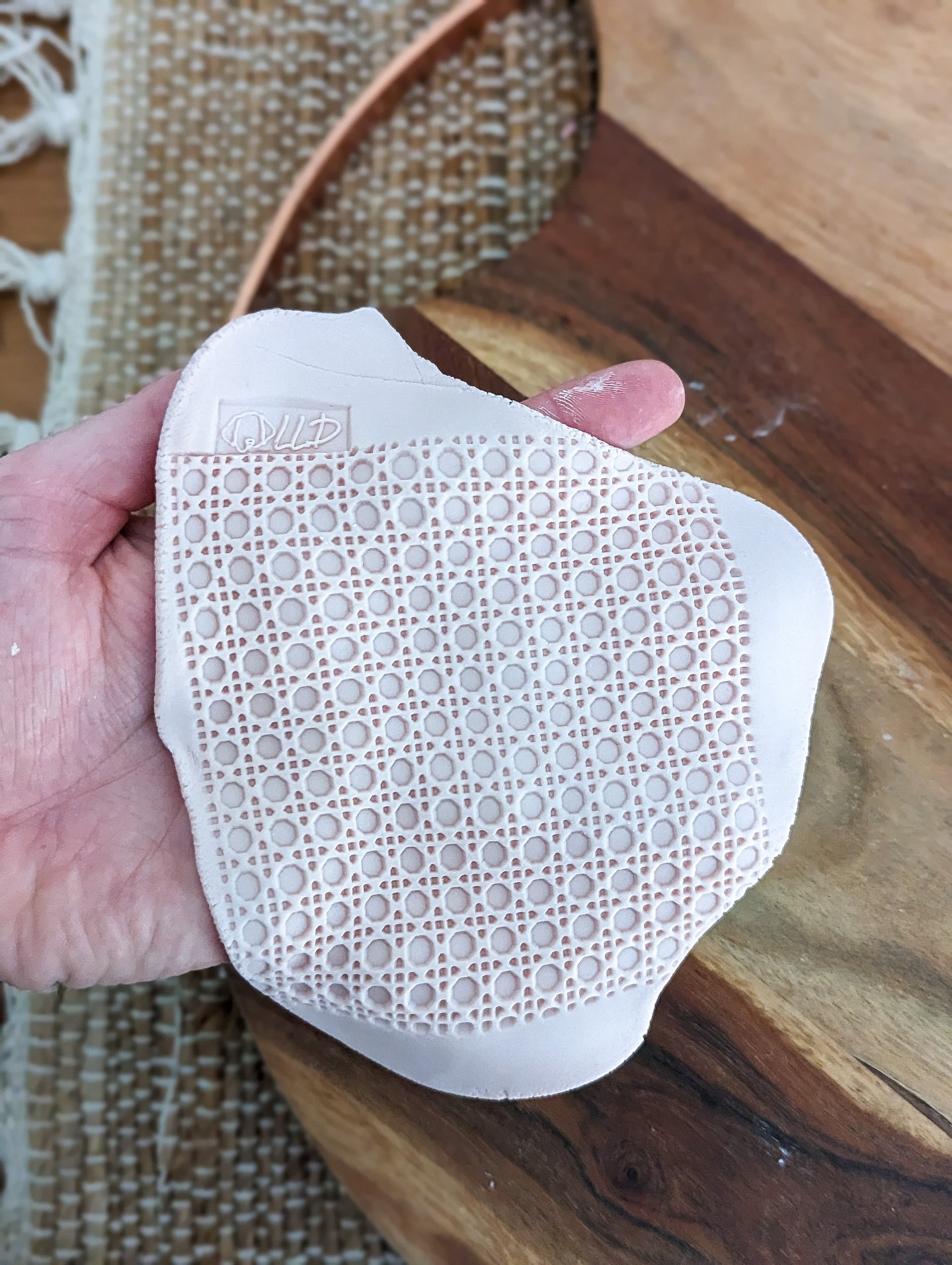 Rattan Pattern Fondant debosser