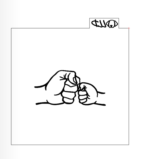 Dad Fist bump Fondant Debosser