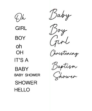Load image into Gallery viewer, Single Word Embossers - Baby Set
