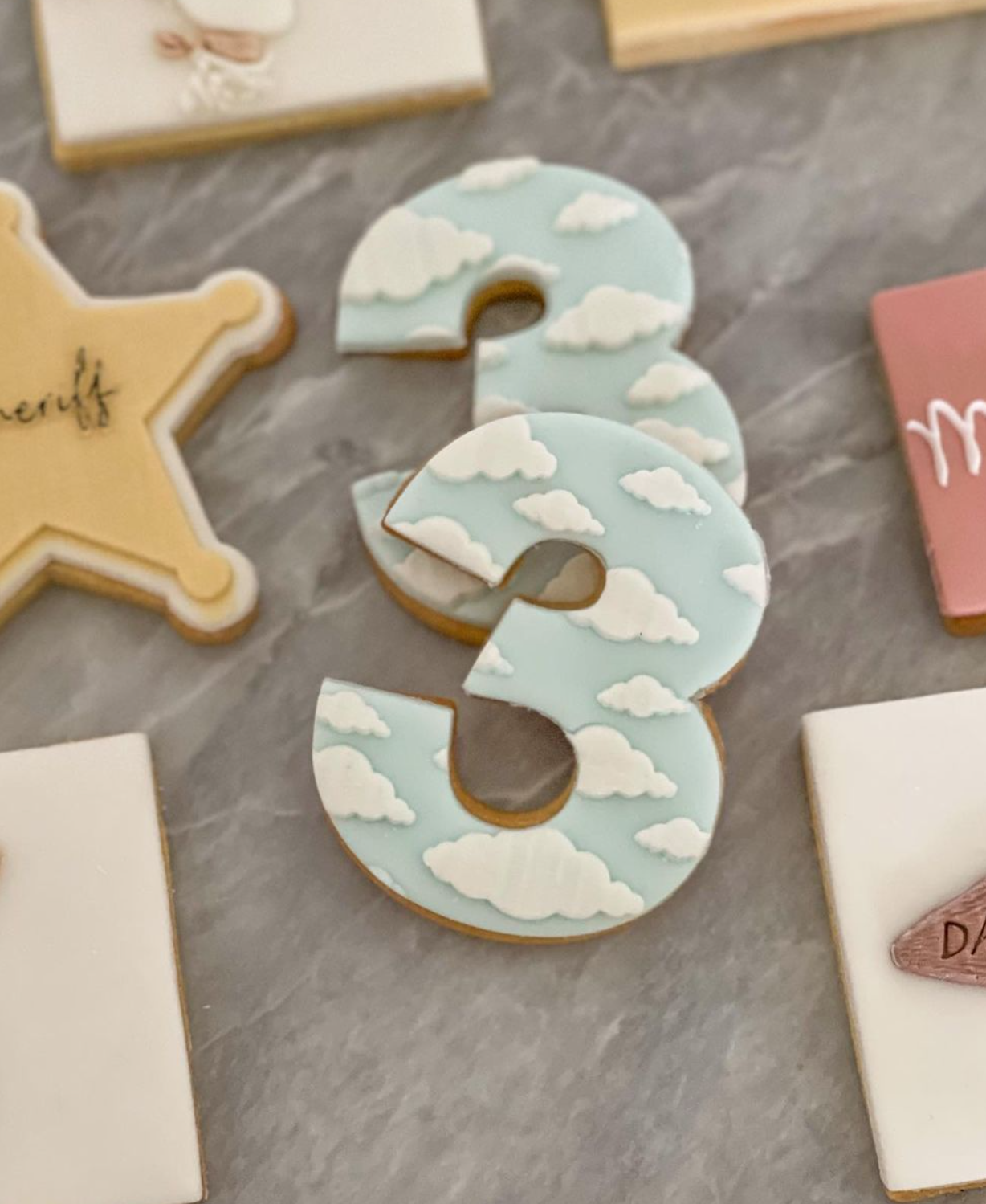 Cloud Pattern Fondant Debosser
