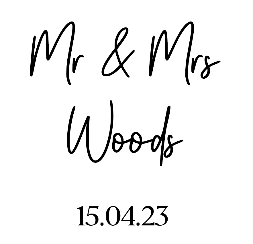 Mr and Mrs & Date Embosser or Debosser