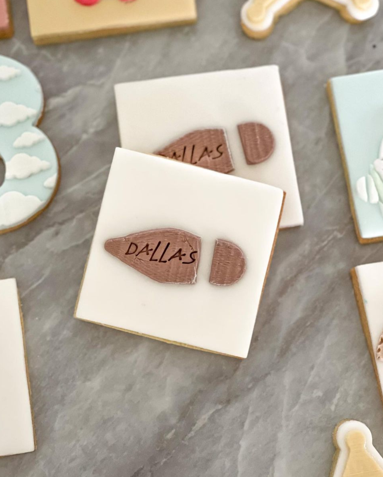Woody Boot Silhouette Fondant Debosser and name stamp