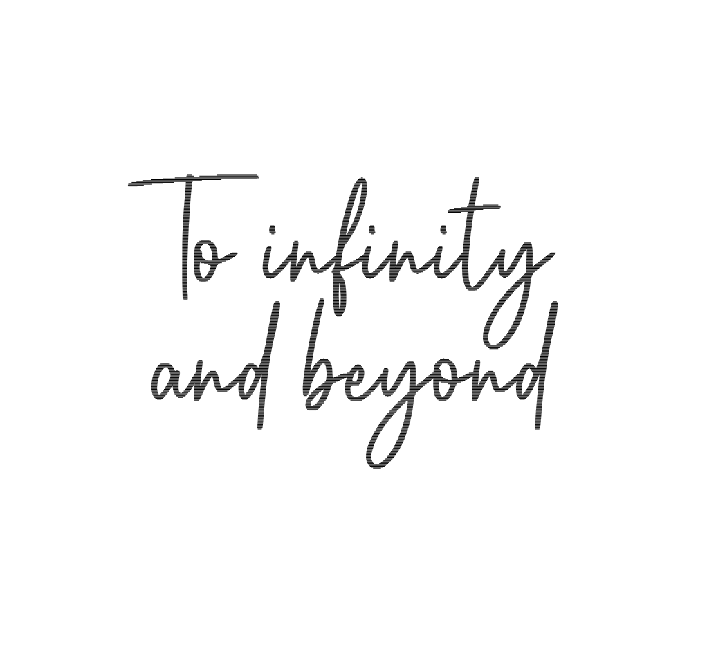 To Infinity and beyond fondant stamp