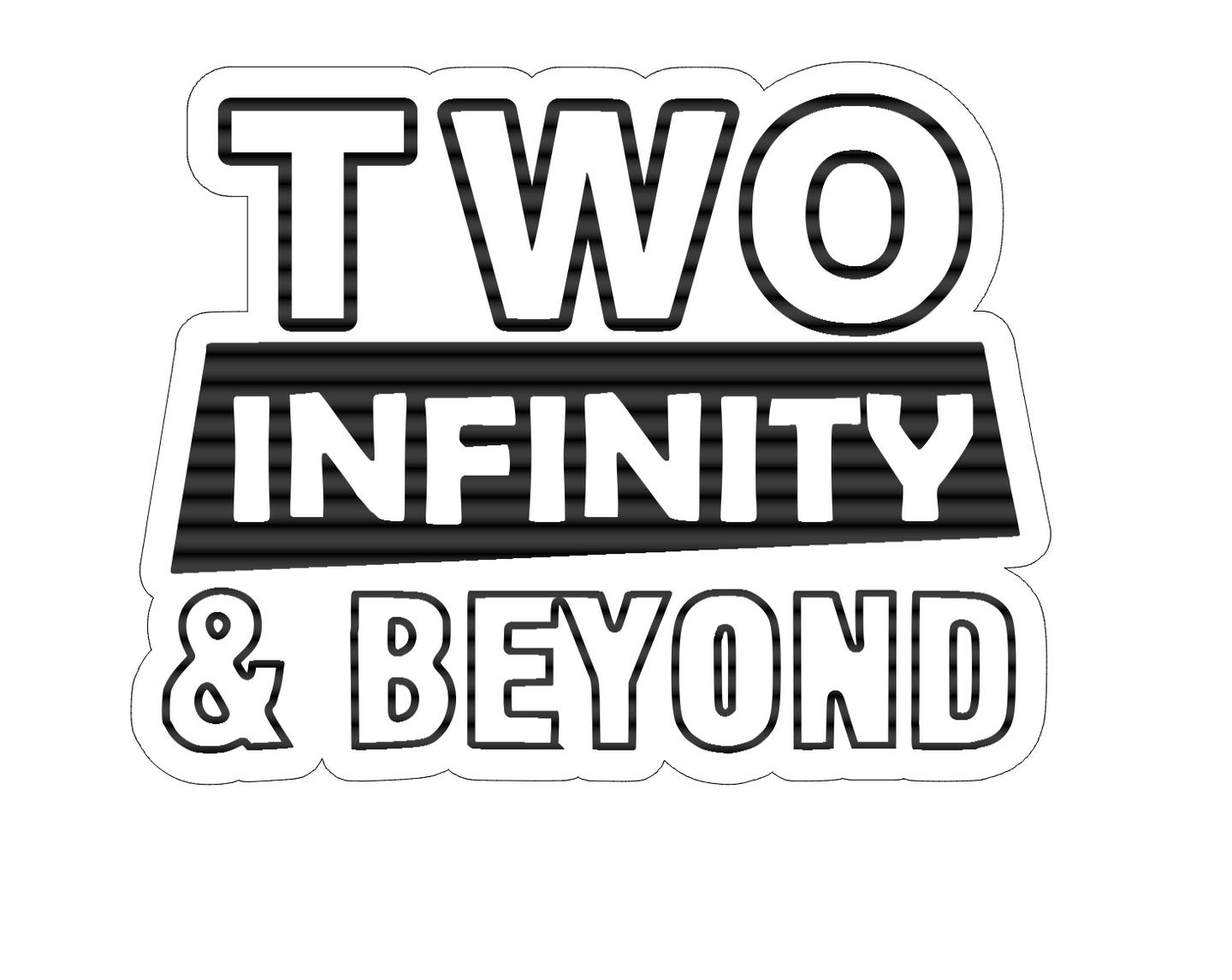 Two Infinity and Beyond fondant debosser and cutter