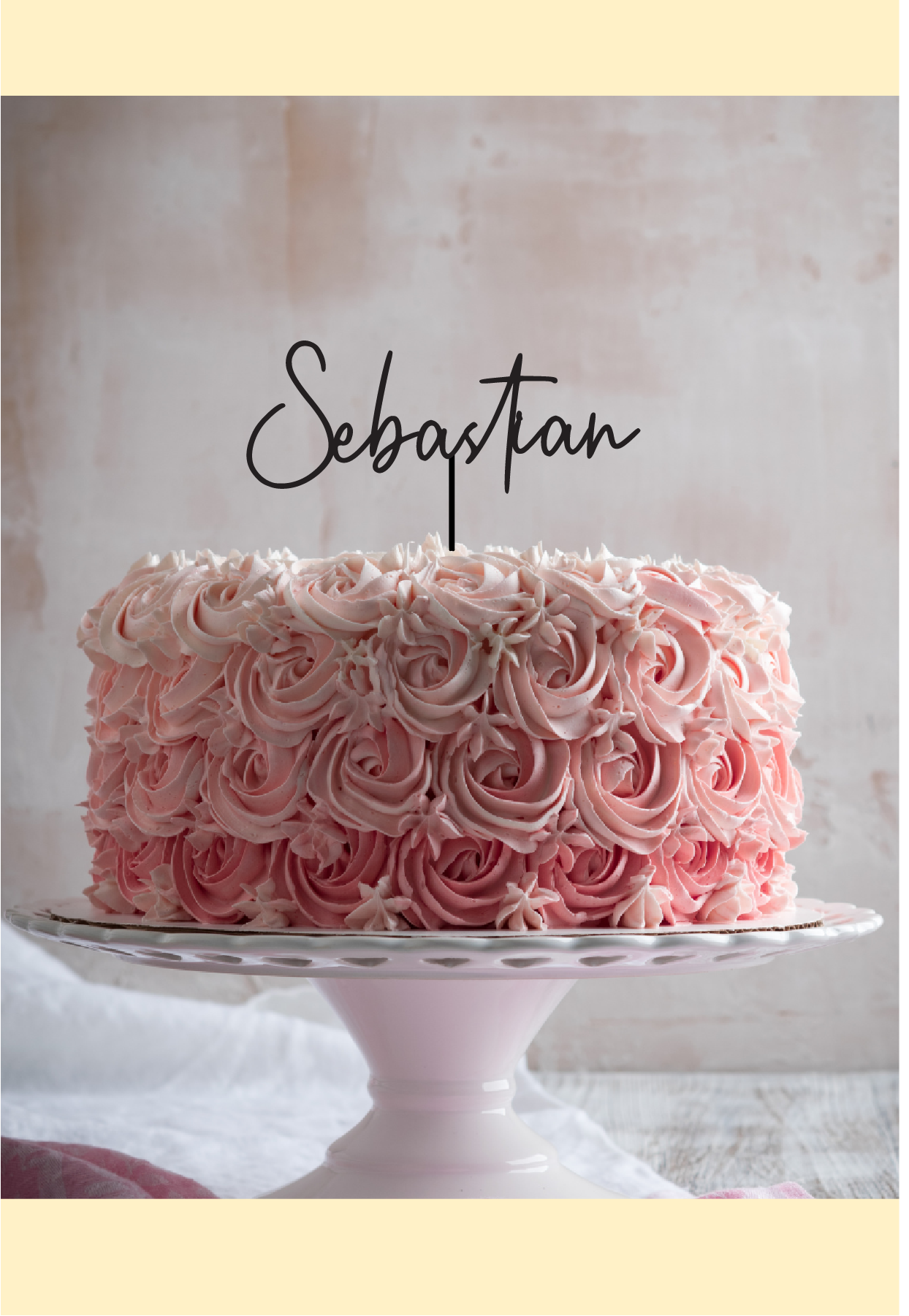 Personalised First name Cake Topper