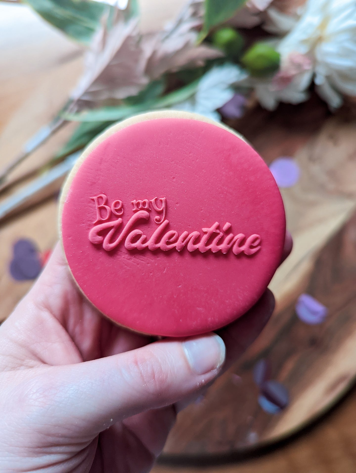 Be my Valentine Fondant debosser