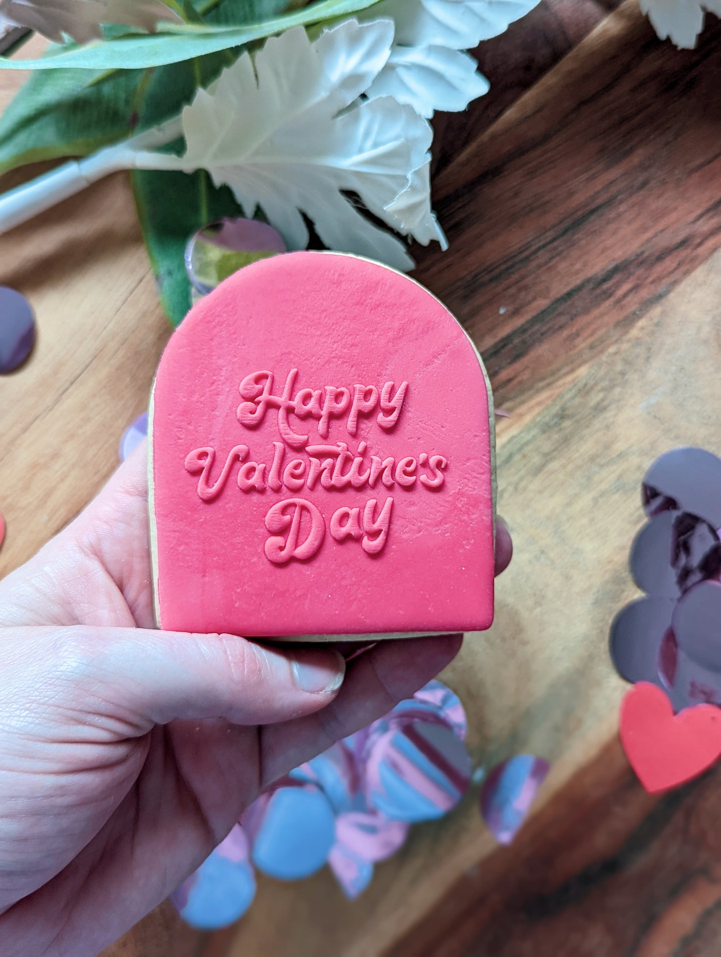 Happy Valentines Day Fondant debosser