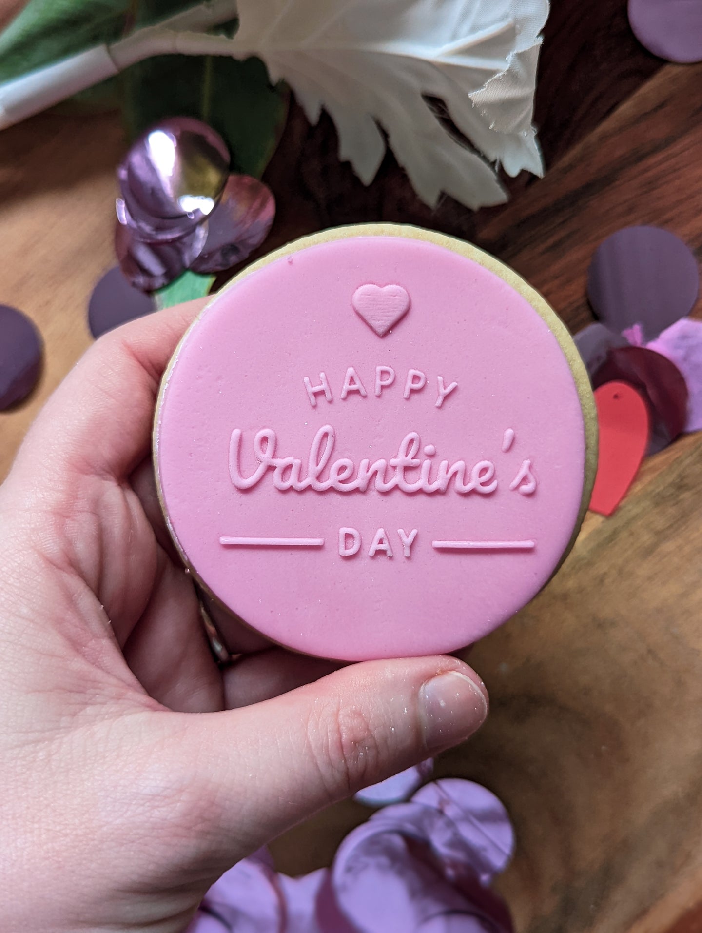Happy Valentines Day Fondant debosser