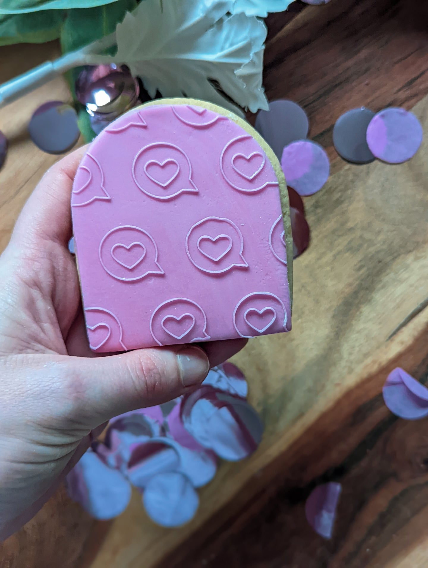 Love Convo Pattern Fondant debosser