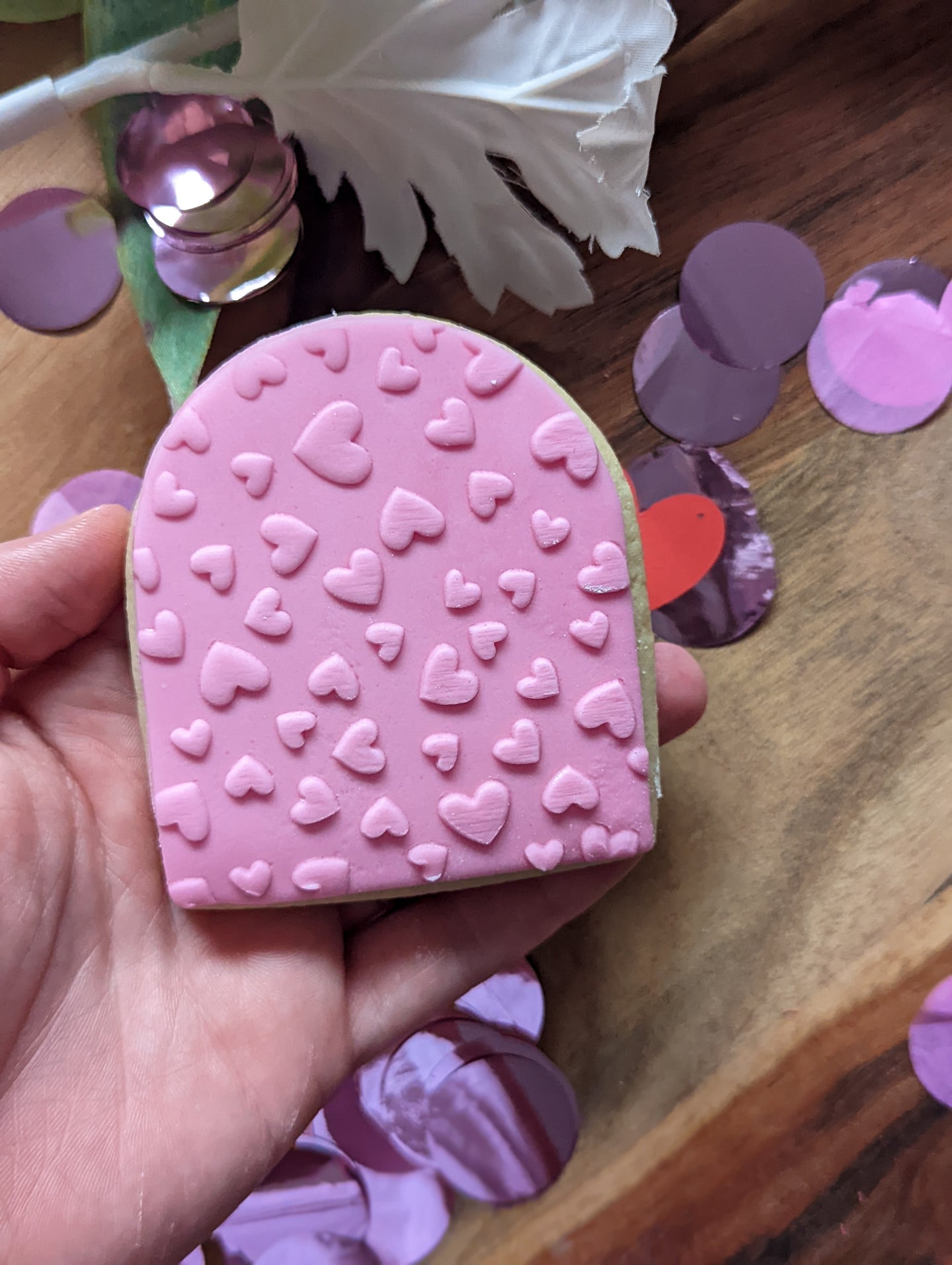 Hearts Pattern Fondant debosser