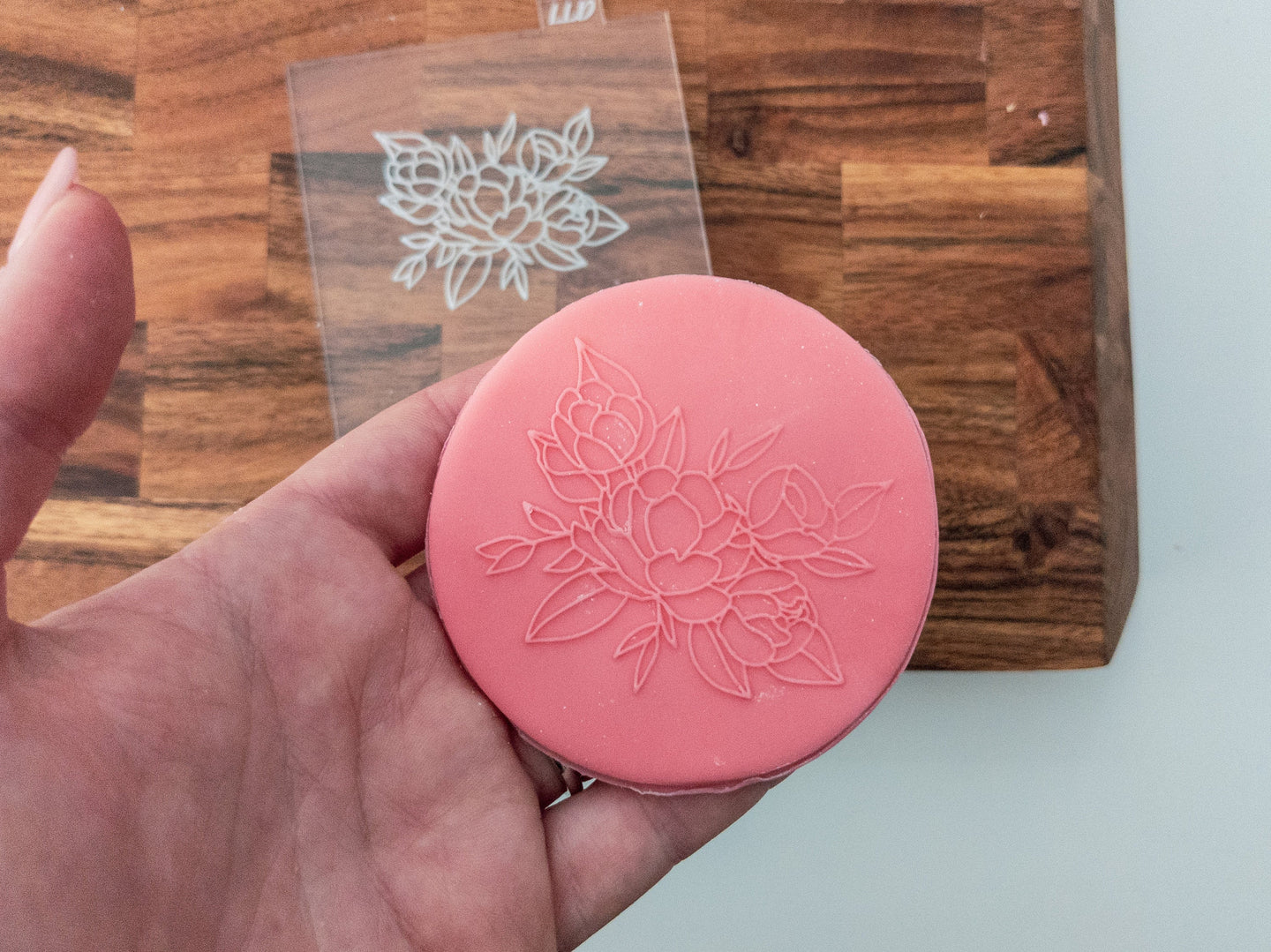 Floral Acrylic Fondant embosser