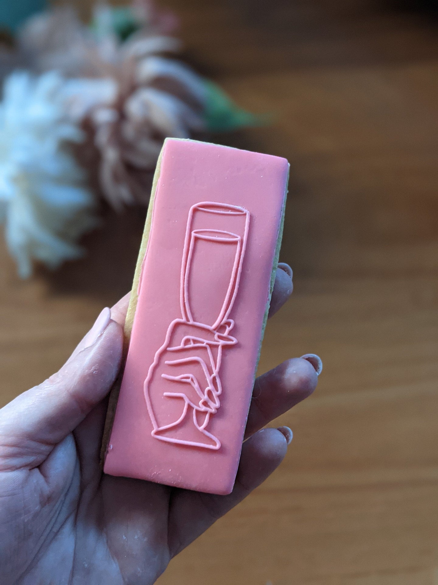 Champagne Flute Fondant debosser