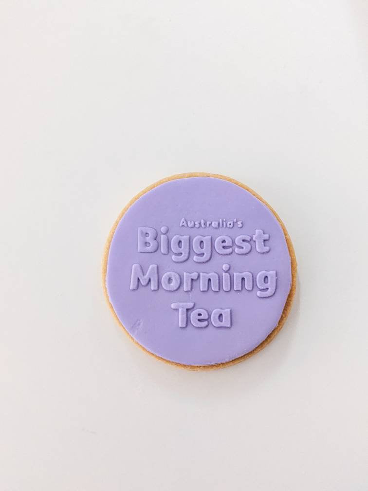 Australia biggest morning tea  Fondant debosser