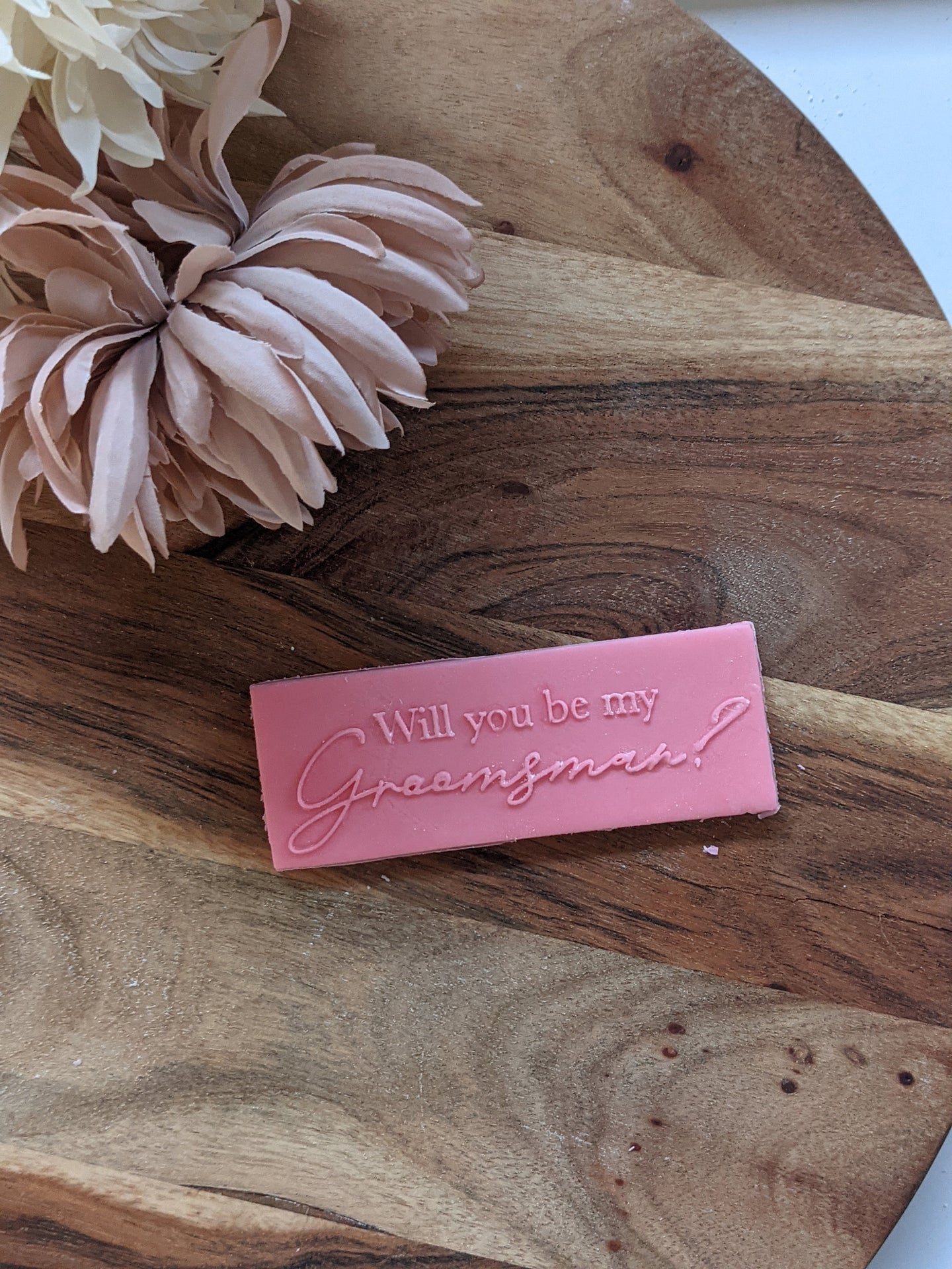 Will you be my groomsman Fondant debosser