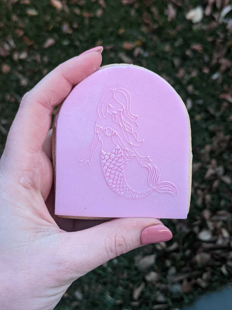 Mermaid Fondant debosser