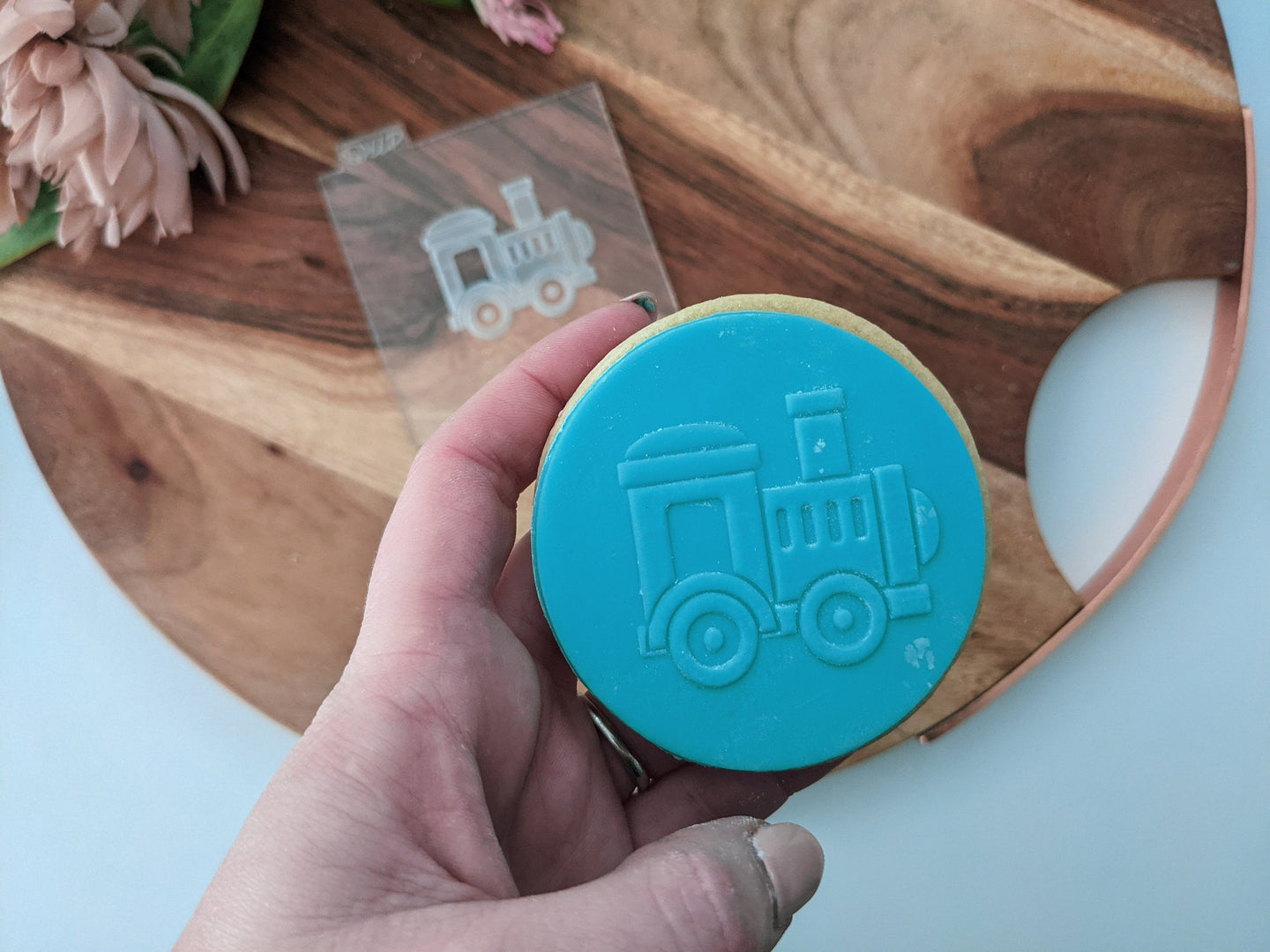 Train Fondant debosser
