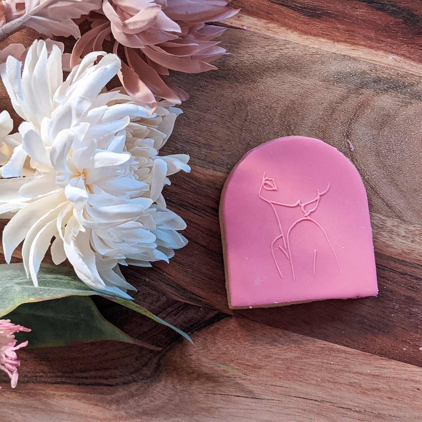 Women outline Fondant debosser