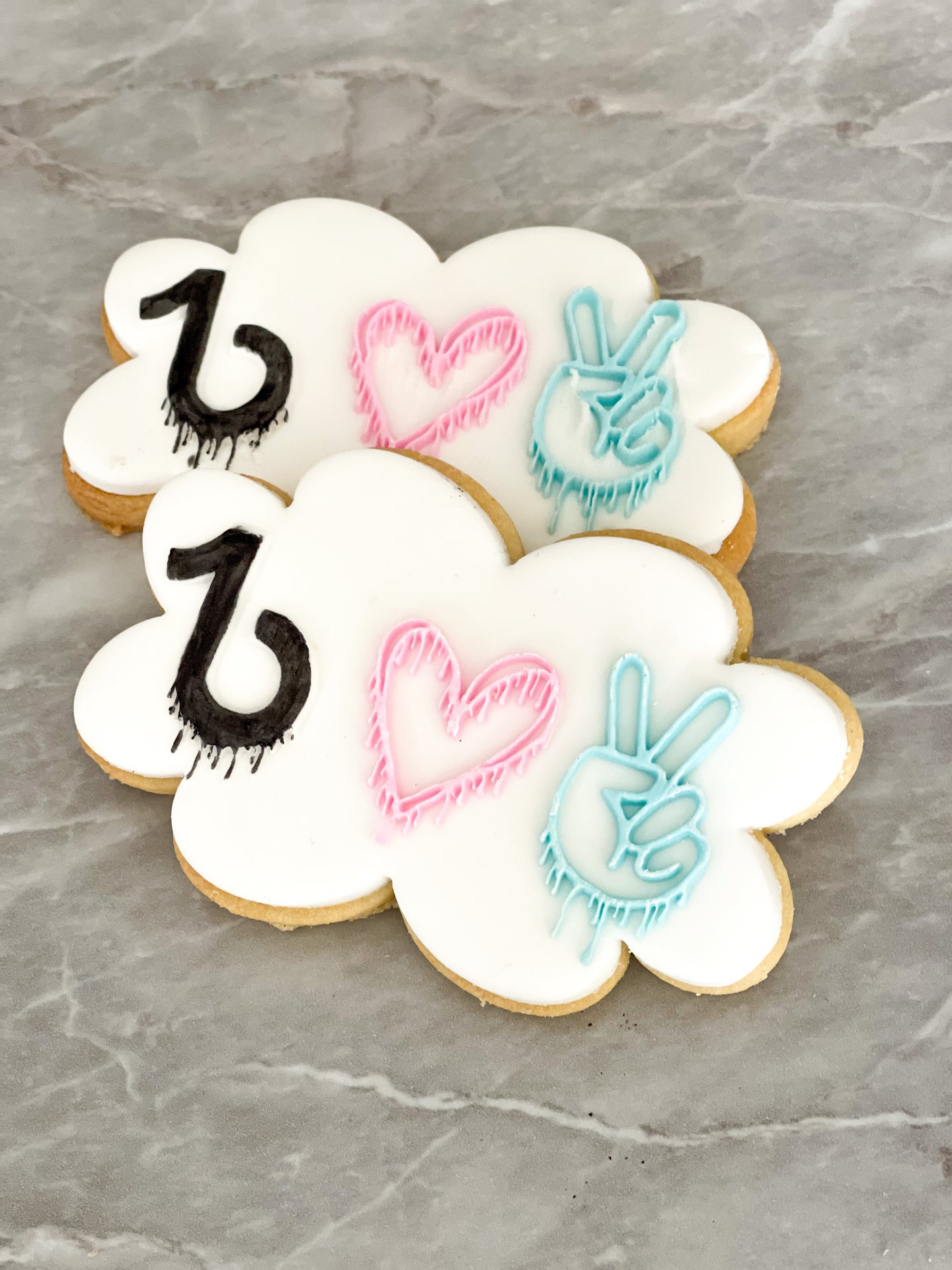 Peace Love and Tiktok Fondant debosser
