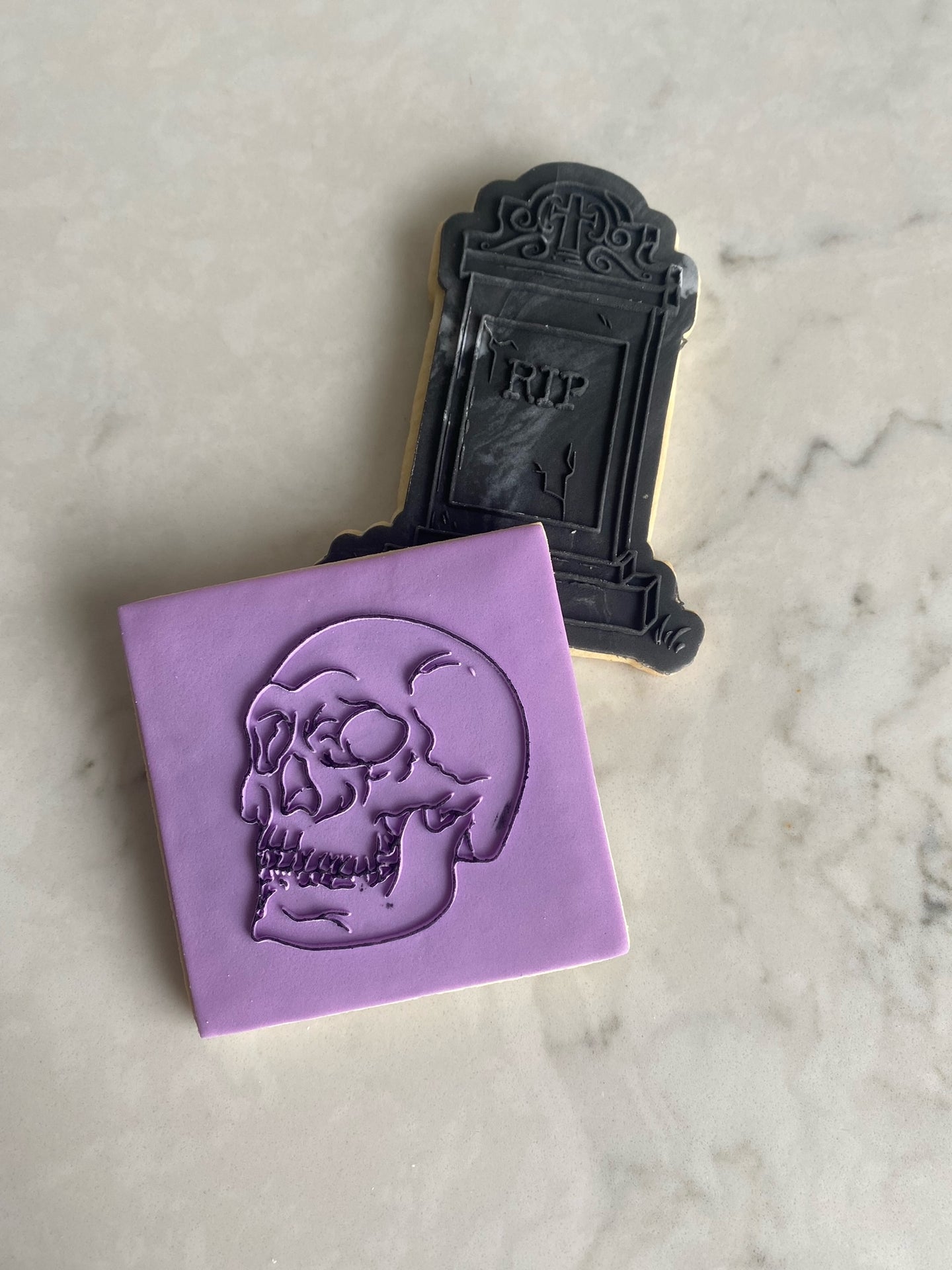 Skull Fondant debosser