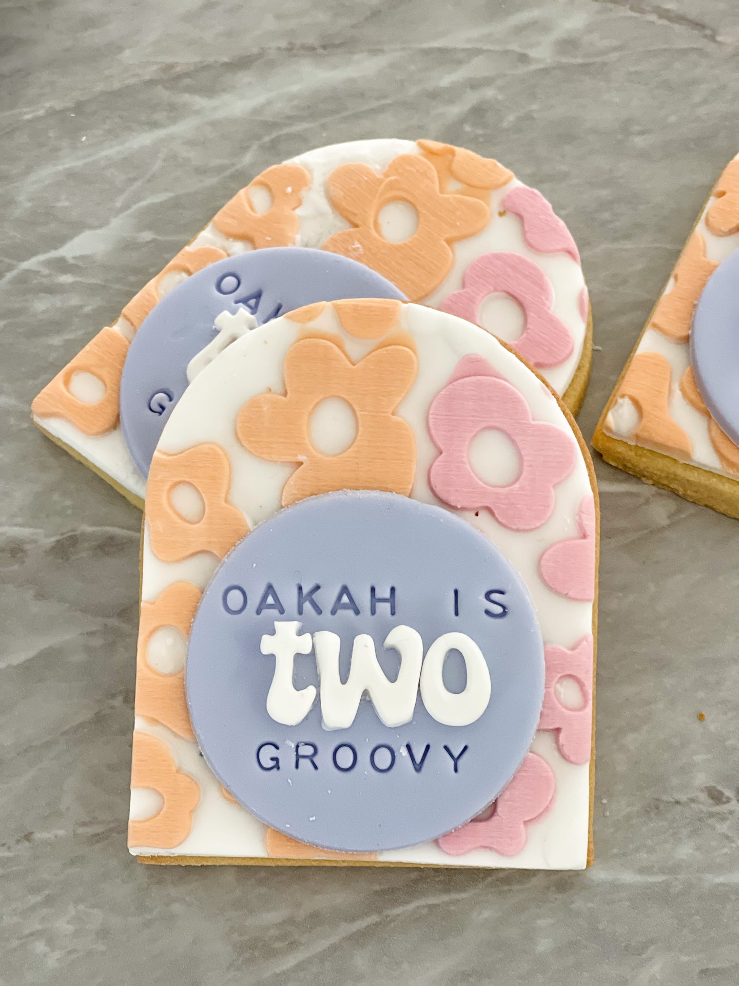 Retro Flower Pattern Fondant debosser