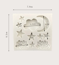 Load image into Gallery viewer, Moon &amp; Stars Silicone Mould

