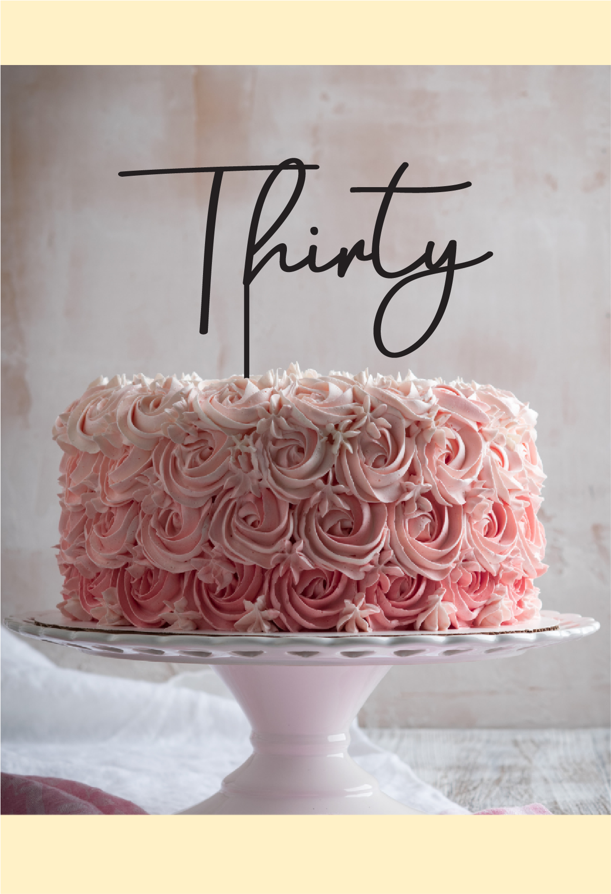 Thirty Cake Topper